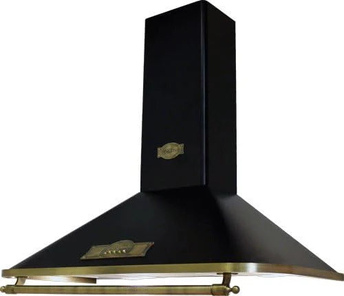 Kaiser Empire A 9315 EmECO Ekskluzywny designerski retro okap kuchenny 90 cm, czarny • kominowy okap ścienny, klasa energetyczna A • okap kuchenny z funkcją odprowadzania powietrza/obiegu • 910 m³/h