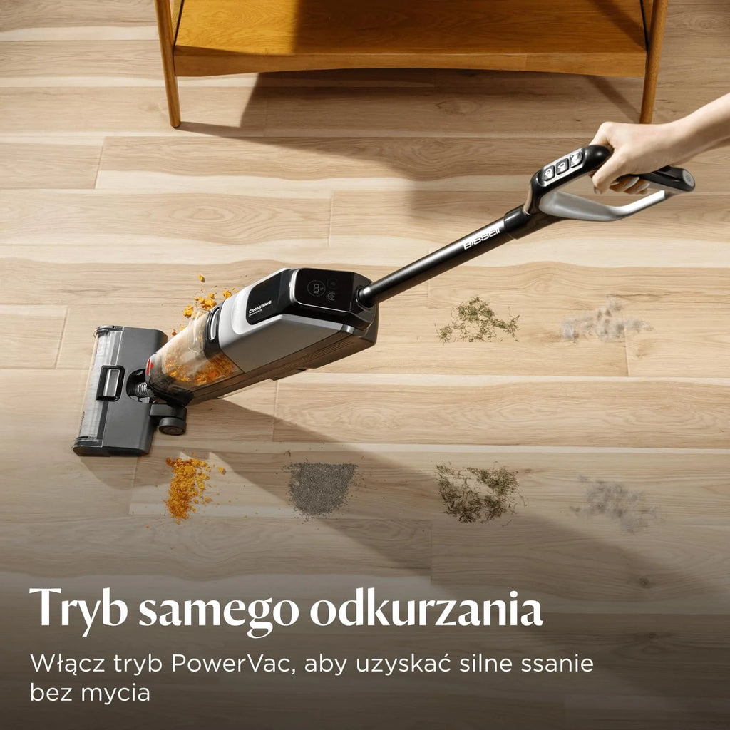 BISSELL CrossWave OmniForce, Odkurzacz Bezprzewodowy Mokro i Sucho, Odkurzanie i Mycie lub tryb Wyłącznie Odkurzania, Odkurzacz Piorący o Wysokiej Mocy, 240m² Czyszczenia Wielopowierzchniowego, 3912N