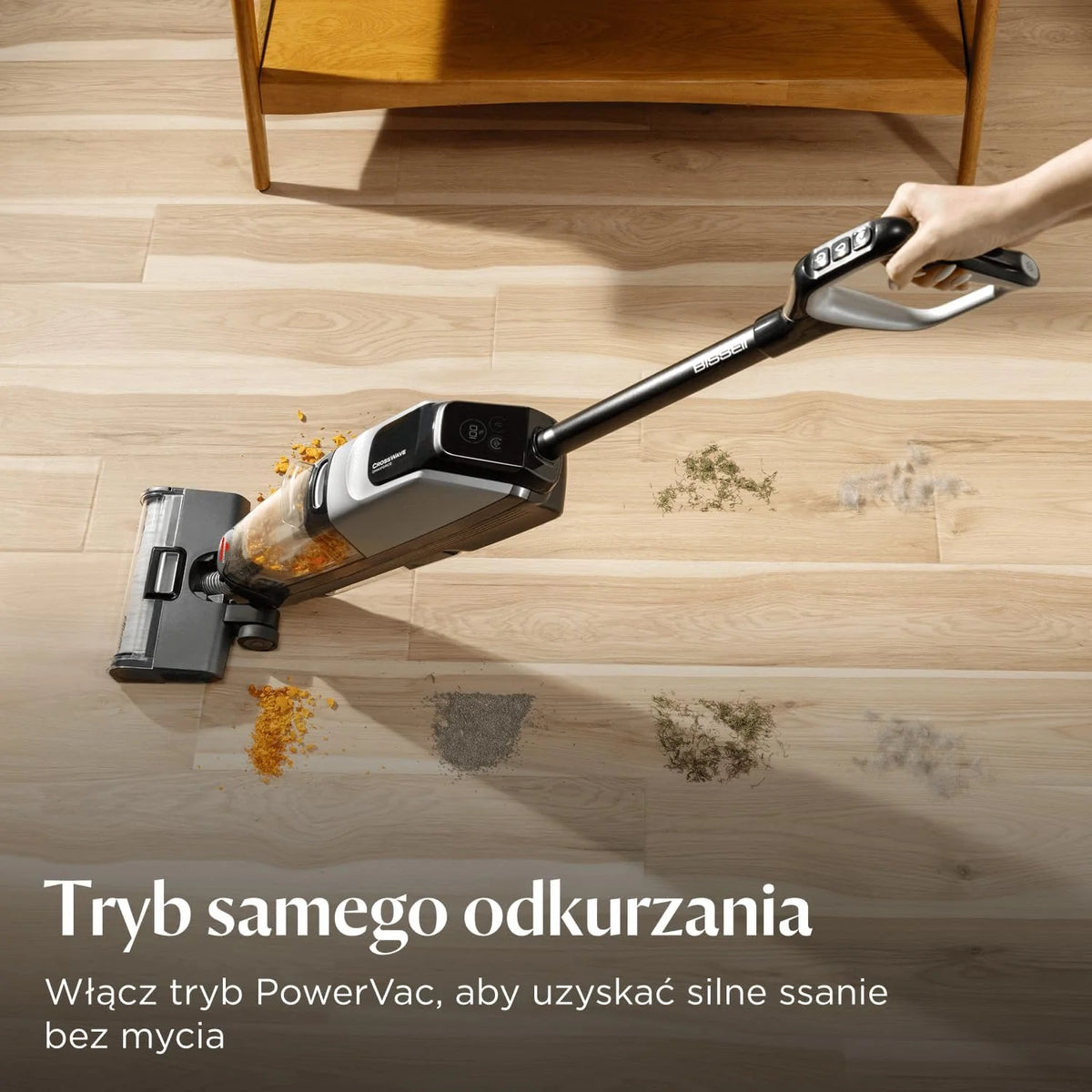 BISSELL CrossWave OmniForce, Odkurzacz Bezprzewodowy Mokro i Sucho, Odkurzanie i Mycie lub tryb Wyłącznie Odkurzania, Odkurzacz Piorący o Wysokiej Mocy, 240m² Czyszczenia Wielopowierzchniowego, 3912N