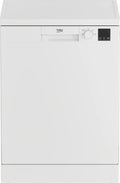 Beko DFN04321W b100 zmywarka wolnostojąca 60 cm, 13 nakryć wymiarowych, możliwość montażu pod wodą, do połowy załadunku, wybór czasu, program Clean &Shine, 4 programy, sejf wodny, biały
