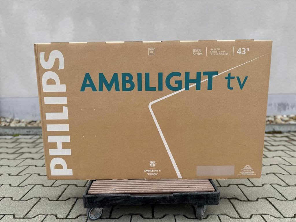 Philips Ambilight 43PUS8500 4K LED Smart TV - 43-calowy ekran z platformą Pixel Precise Ultra HD, Titan OS i dźwięk Dolby Atmos, kompatybilny z Alexa i Google Voice Assistant