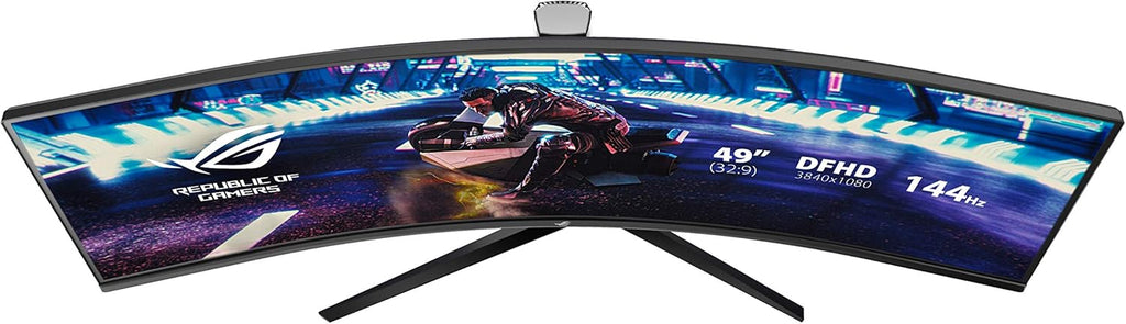 ASUS ROG STRIX zakrzywiony XG49VQ, 125% sRGB, DP, HDMI, USB 3.0, FreeSync 2 HDR, DisplayHDR 400, AuraSync