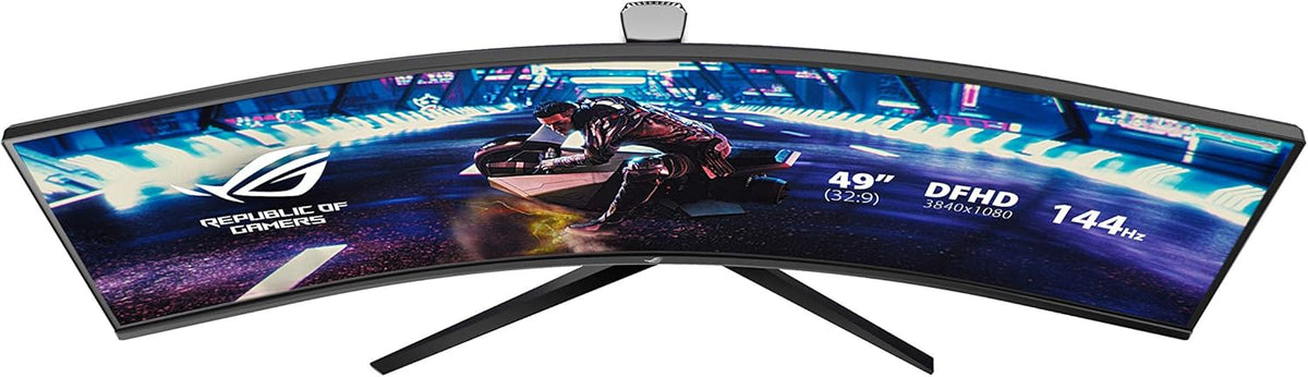 ASUS ROG STRIX zakrzywiony XG49VQ, 125% sRGB, DP, HDMI, USB 3.0, FreeSync 2 HDR, DisplayHDR 400, AuraSync