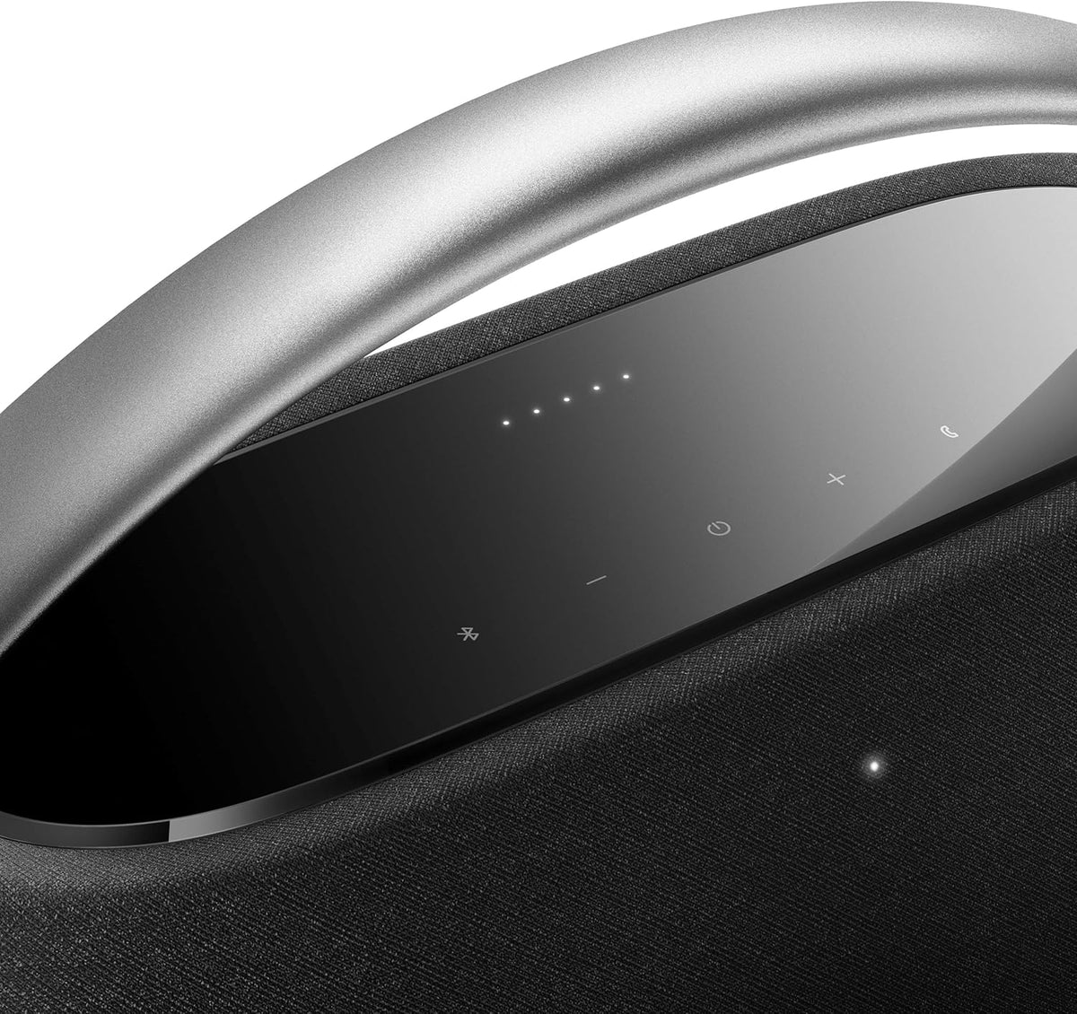 Harman Kardon Go+ Play 3 Bezprzewodowy Głośnik Bluetooth z Mikrofonem, USB, Wbudowanym Akumulatorem, 8h Odtwarzania i Dźwiękiem Stereo, Szary