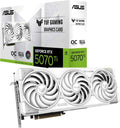 ASUS Dual NVIDIA GeForce RTX 5070 OC Edition, karta graficzna 12 GB GDDR7, 192 bity, PCIe 5.0, 2 wentylatory Axial-Tech, 1 HDMI 2.1, 3 DisplayPort 2.1, GPU Tweak III, biały, DUAL-RTX5070-O12G