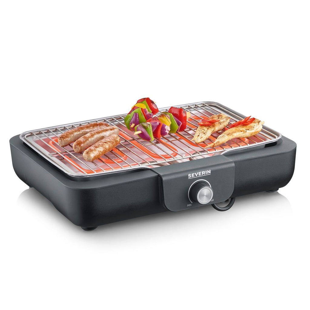 Grill stołowy Severin PG 8554 z rusztem - 2300 W, czarny