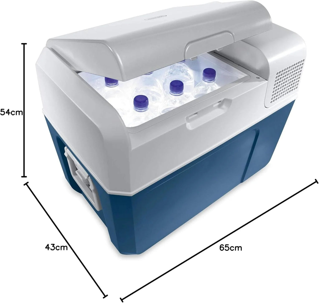 MOBICOOL MCF40 lodówka kompresorowa 38L – 12V, 24V i 230V – Przenośna lodówka do auta, kampera, kempingu, ciężarówki i outdoor – Niezawodne chłodzenie podczas podróży i wycieczek