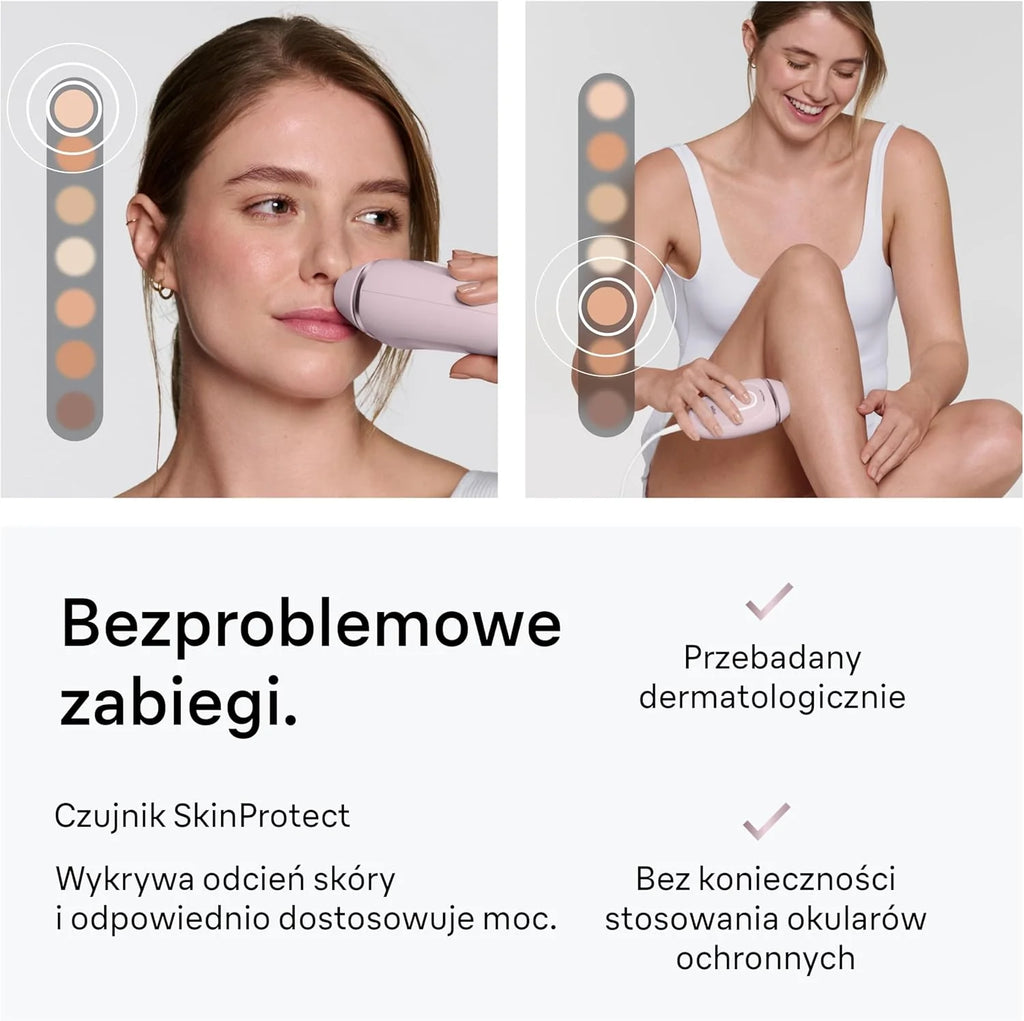 Braun IPL Smart Silk·expert Mini, Do Laserowej Depilacji W Domu, Trwała Redukcja Zbędnego Owłosienia, PL1100