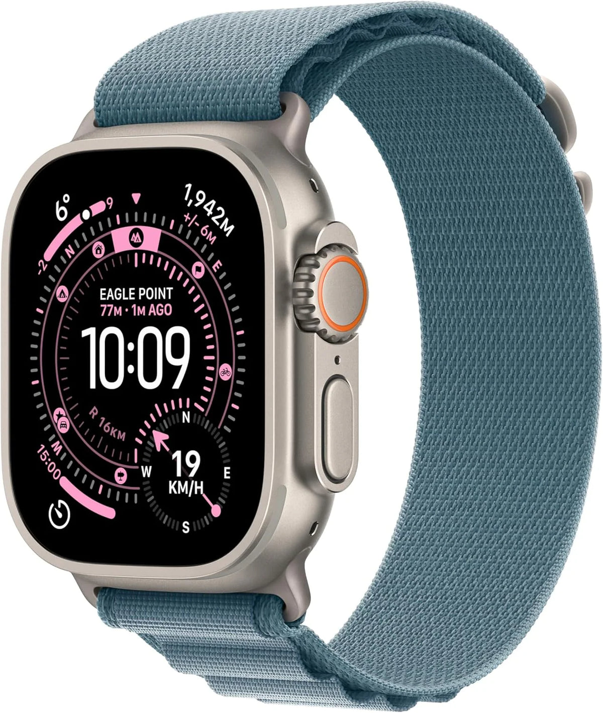 Apple Watch Ultra 3 GPS + Cellular 49 mm, najwyższej klasy zegarek do biegania i innych sportów z wytrzymałą kopertą z tytanu kolor czarny + Alpine Loop kolor czarny - M