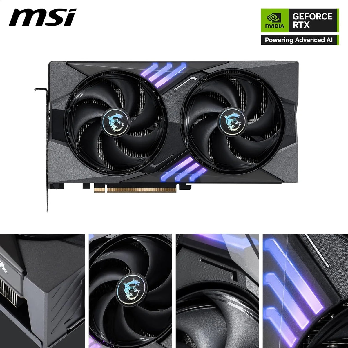MSI Karta graficzna NVIDIA GeForce RTX 5060 Ti 8G Ventus 2X OC Plus - 8 GB GDDR7 (28 GB/s /128 Bits), PCIe 5.0 - Podwójny wentylator (2 x wentylatory STORMFORCE), HDMI 2.1b, DisplayPort 2.1b