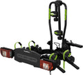 Easy-Move bagażnik rowerowy na 2 rowery elektryczne, składany i przechylany, ochrona przed kradzieżą do rowerów i bagażników rowerowych, 7- i 13-biegunowe światła, maks. obciążenie 60 kg