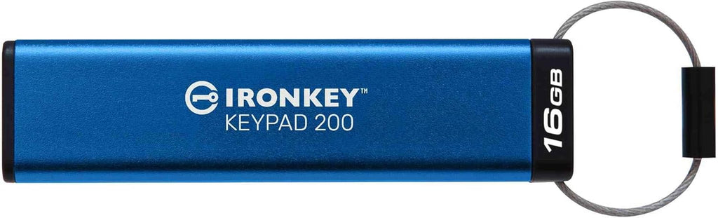 Kingston Klawiatura IronKey 200 typu A szyfrowana sprzętowo pamięć flash USB FIPS 140-3 poziom 3 (w toku) z 256-bitowym szyfrowaniem sprzętowym XTS-AES - IKKP200/512GB