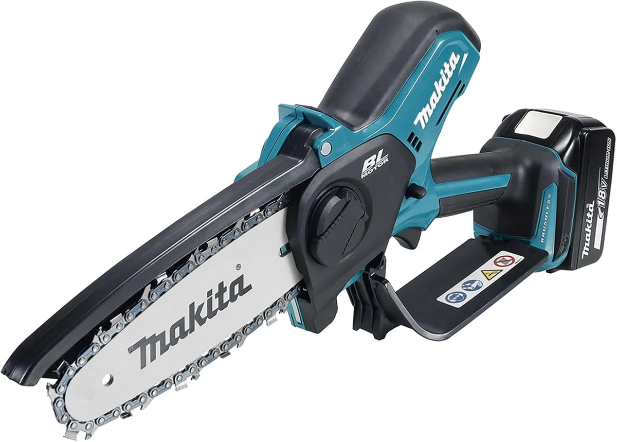 Makita DUC150RT 18V litowo-jonowa LXT bezszczotkowa piła do przycinania 150 mm, w komplecie z 1 akumulatorem i ładowarką 5,0 Ah