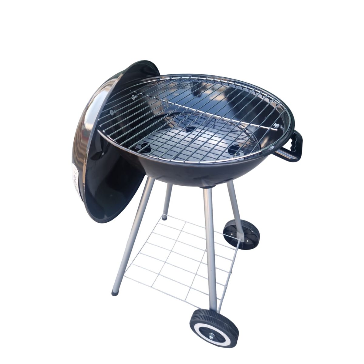 Grill węglowy Elecsan 18,5 cala z kółkami i pokrywką