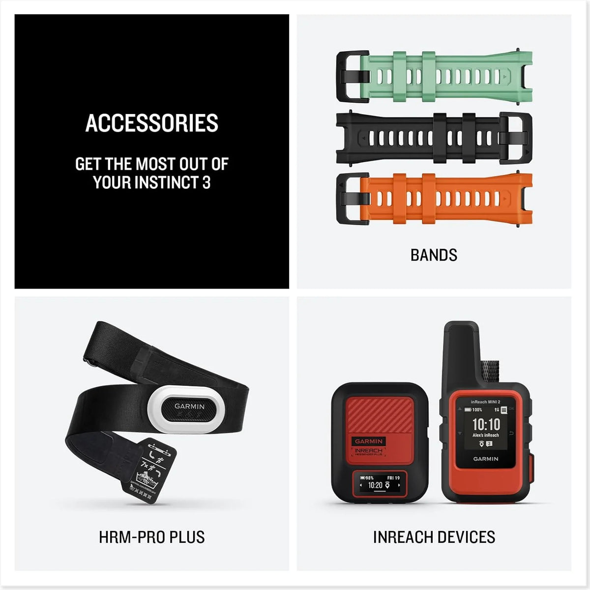 Garmin Instinct 3 SOLAR Wytrzymały Smartwatch GPS, 45 mm, Wbudowane Aplikacje Sportowe i Zdrowotne, Latarka LED, 10ATM, Sunburst