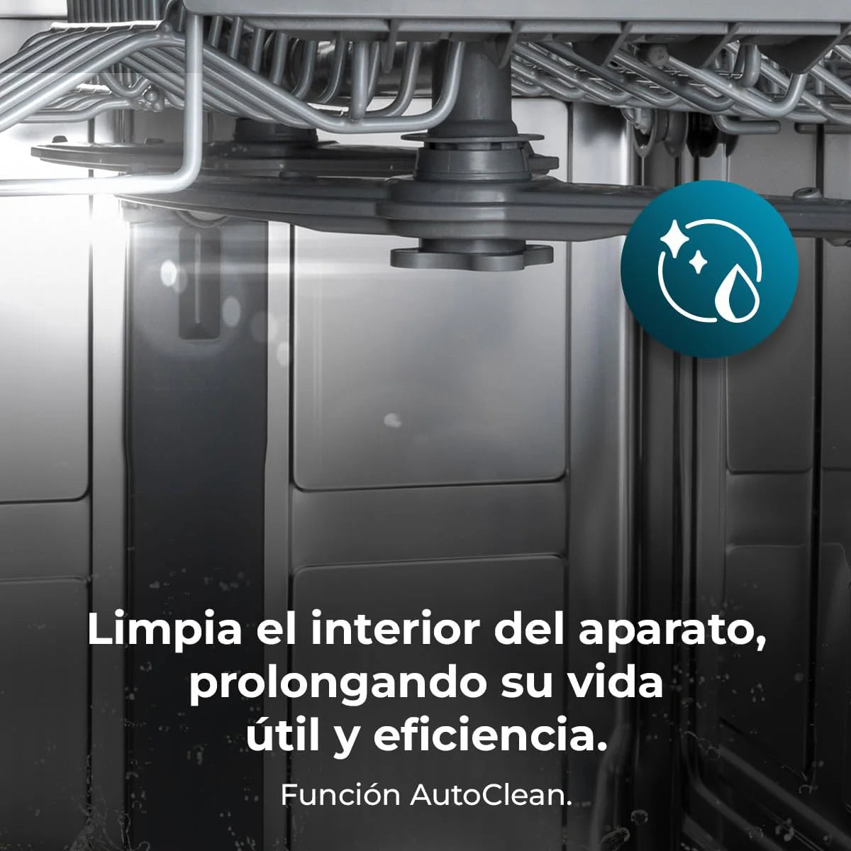 Cecotec Bolero Aguazero 60 cm kompaktowa zmywarka 6320 D, 1900 W, 15 sztućców, 8 programów, wyświetlacz FullColor XXL, Smart Wash, UV Light, Turbo Dry+, AutoClean, Średnie ładowanie, Delay Start