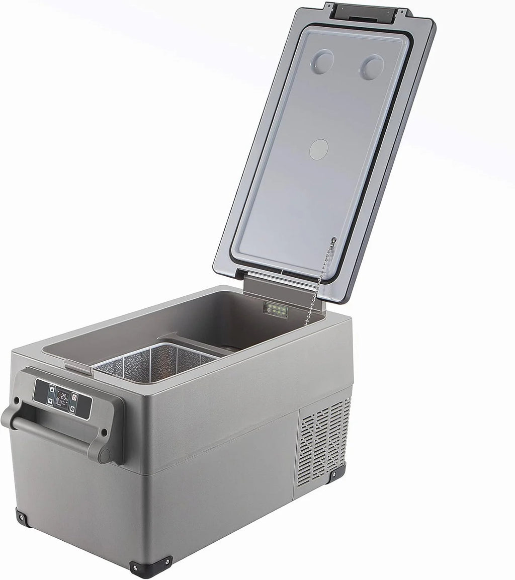 VEVOR Przenośna lodówka elektryczna 80 W, 12/24 V, wydajne chłodzenie -20℃ - 20℃ z niskim poziomem hałasu 45 dB, do samochodów i kamperów (55 l)