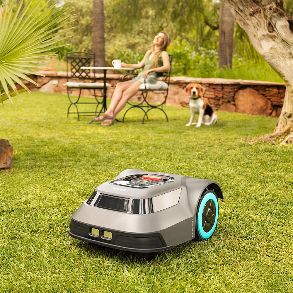 Cecotec Conga Grasshopper 500 Map Connected robot kosiarka akumulatorowa, do 500 m², bezszczotkowy silnik cyfrowy, aplikacja, uporządkowane cięcie, maksymalne nachylenie 45%, regulator ostrzy tnących