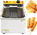 Frytkownica Elektryczna 1900 W - Frytkownica Do Serowych Paluszków Do Hot Dogów - Kuchenka Do Grillowania Kiełbasek - Frytkownica Do Kukurydzy 12 L - Producent Przekąsek