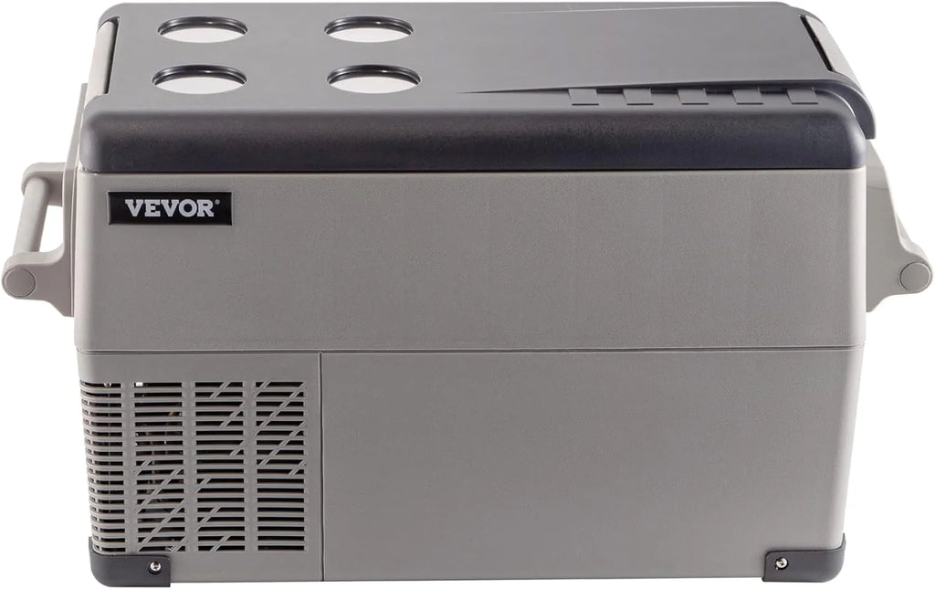 VEVOR Przenośna lodówka elektryczna 80 W, 12/24 V, wydajne chłodzenie -20℃ - 20℃ z niskim poziomem hałasu 45 dB, do samochodów i kamperów (55 l)