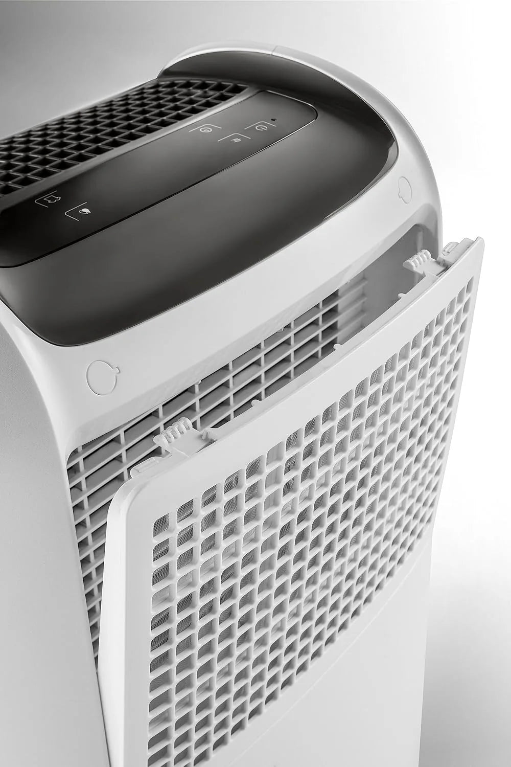 De'Longhi Tasciugo AriaDry Pure DDSX220WFA osuszacz powietrza i oczyszczacz powietrza do pomieszczeń do 90 m³, funkcja prania, kompatybilny z Wi-Fi, certyfikat alergików, 21 l/dzień, czarny