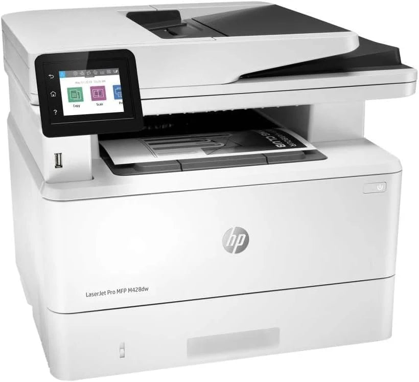 HP LaserJet Pro M428fdw wielofunkcyjna drukarka laserowa (drukarka, skaner, kopiarka, faks, WLAN, LAN, duplex, Airprint), biała, 4 w 1