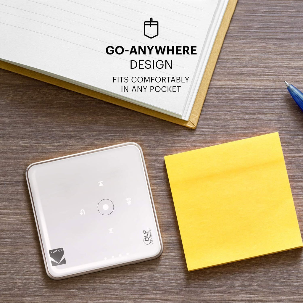 KODAK Luma 150 Przenośny projektor bezprzewodowy - Wideo i dźwięk 4K - 150 lumenów - Ekran 380 cm - HDMI, USB, Micro SD