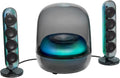 Harman Kardon SoundSticks 5 Domowy głośnik Bluetooth, 3-drożny system głośników, Jednoprzewodowa łączność HDMI ARC, Połączenie wielogłośnikowe Auracast, Kolorowe pokazy świetlne, Czarny