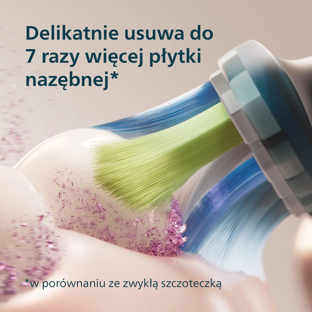Szczoteczka elektryczna Philips Sonicare DiamondClean 9000, podwójne opakowanie, szczoteczka soniczna z aplikacją, czujnik nacisku, szklanka do ładowania, kolor biały, model HX9914/62