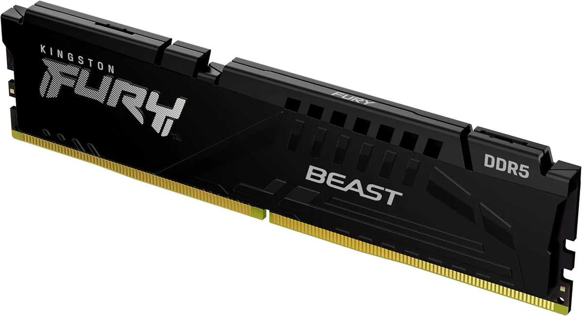 Kingston FURY Beast Black 16GB 6000MT/s DDR5 CL30 DIMM Desktop Gaming Memory Pojedynczy moduł - KF560C30BBE-16