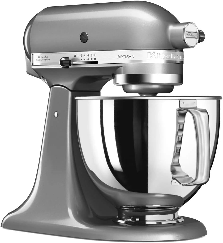 KitchenAid Robot kuchenny I Artisan I wielofunkcyjny robot kuchenny z odchylaną głowicą, z 4 akcesoriami, 4,8 l (pistacjowy)
