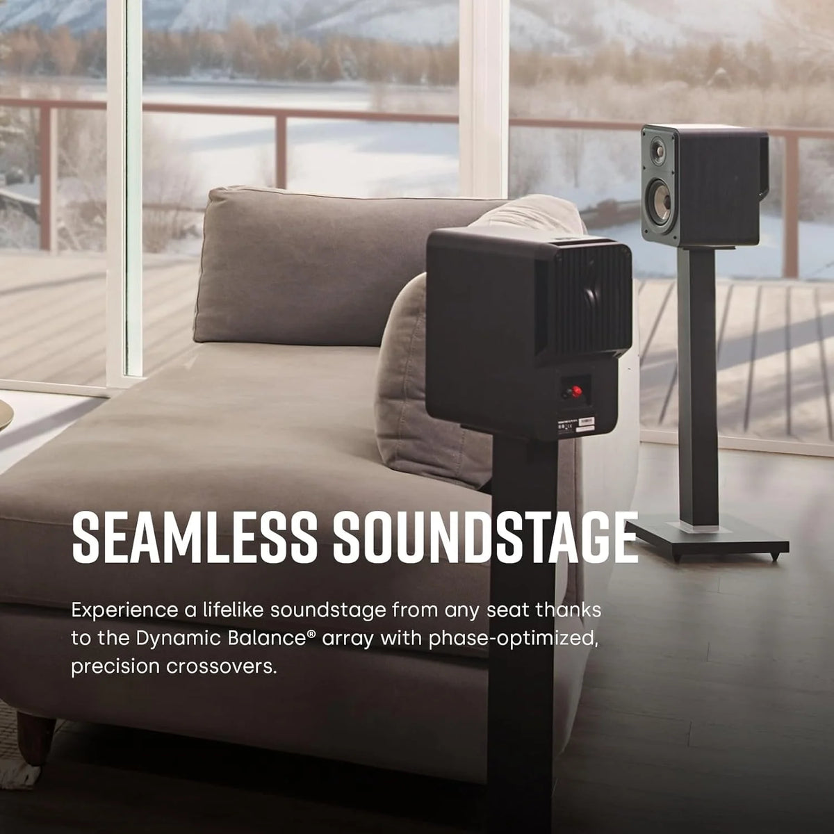 Polk Audio Signature Elite ES15 Głośniki do regału na książki, głośniki HiFi do systemu dźwięku kina domowego, Hi-Res Audio - czarne
