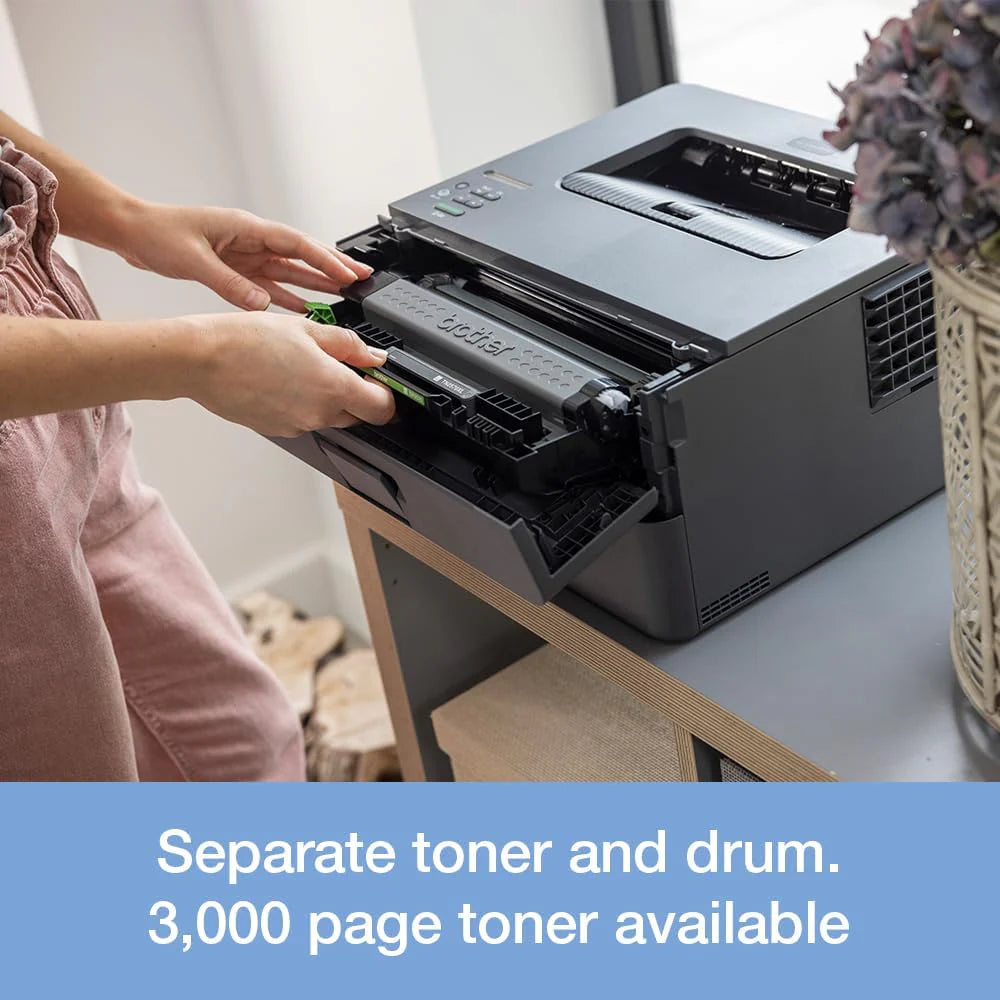 Brother MFC-L2800DW Drukarka wielofunkcyjna monochromatyczna z laserem | Druk, kopiowanie, skanowanie i faks | Automatyczne dwustronne drukowanie | A4 | Wtyczka UK