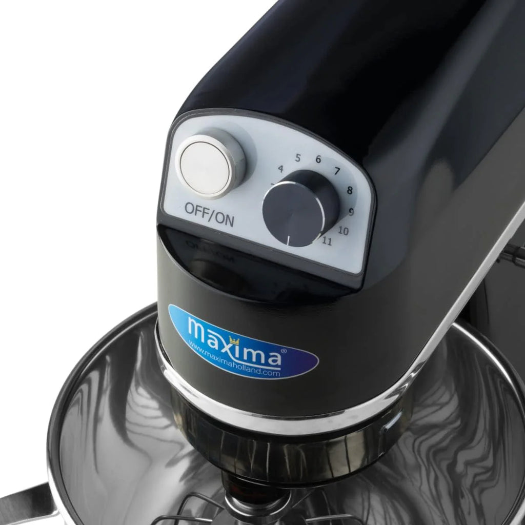 Mikser planetarny 7 l do 2 kg ciasta Czarny - Miska do miksowania ze stali nierdzewnej - 11 prędkości - Robot kuchenny - Mikser stojący - Robot kuchenny - 7 litrów
