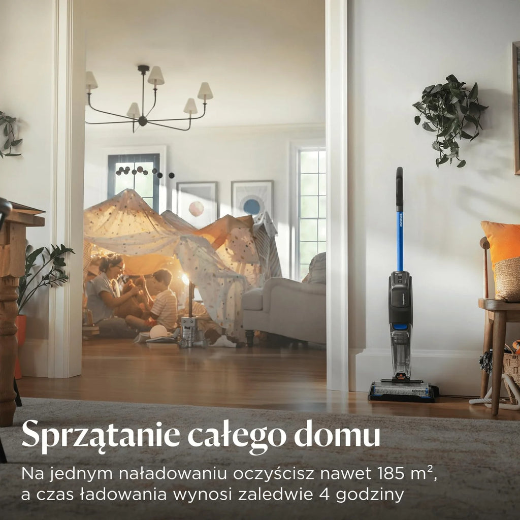 BISSELL CrossWave OmniForce, Odkurzacz Bezprzewodowy Mokro i Sucho, Odkurzanie i Mycie lub tryb Wyłącznie Odkurzania, Odkurzacz Piorący o Wysokiej Mocy, 240m² Czyszczenia Wielopowierzchniowego, 3912N