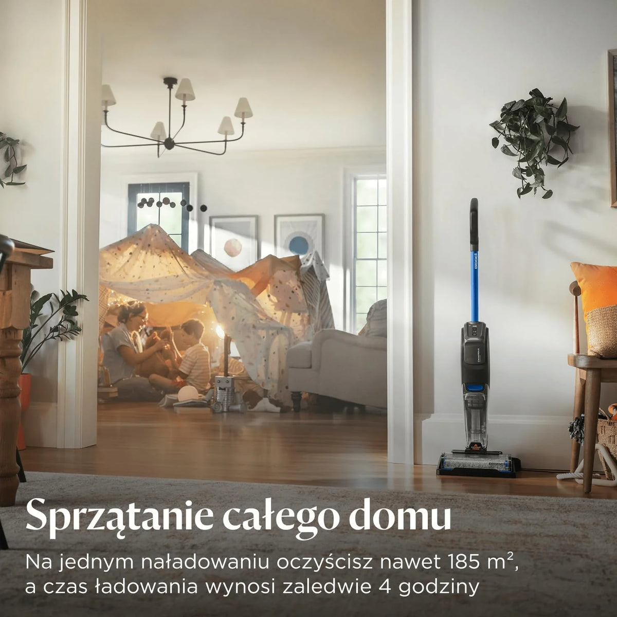BISSELL CrossWave OmniForce, Odkurzacz Bezprzewodowy Mokro i Sucho, Odkurzanie i Mycie lub tryb Wyłącznie Odkurzania, Odkurzacz Piorący o Wysokiej Mocy, 240m² Czyszczenia Wielopowierzchniowego, 3912N