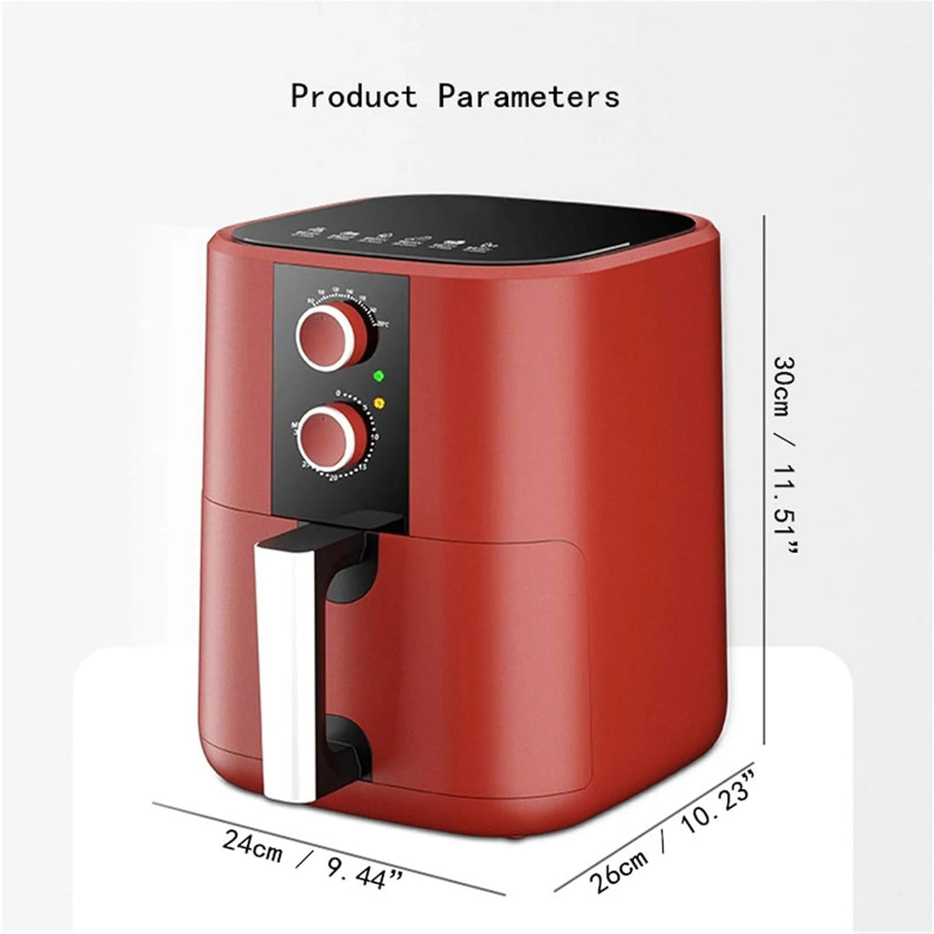 Air Fryer Deluxe Electric Air Fryer Mode Air Fryer with LCD Digital Touch Screen + Oven Cooker with Temperature Control Non-Stick Fry Basket.