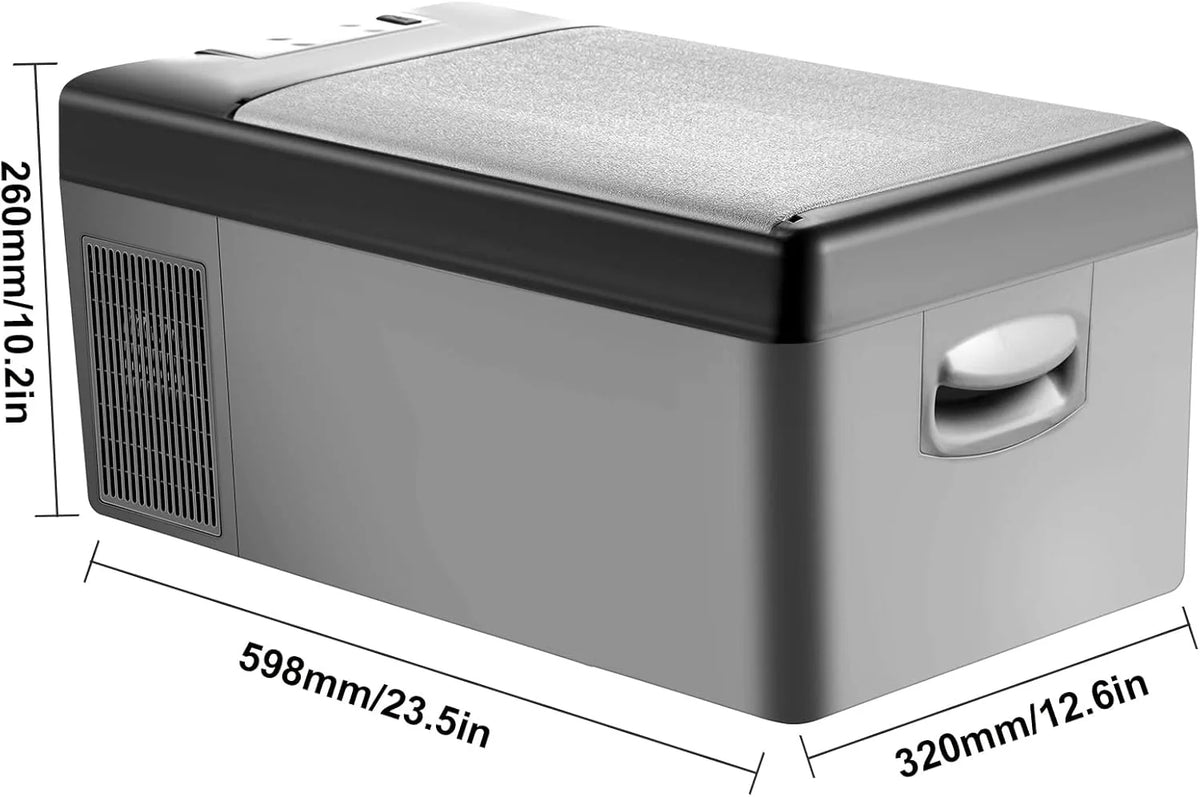 VEVOR Przenośna lodówka elektryczna 80 W, 12/24 V, wydajne chłodzenie -20℃ - 20℃ z niskim poziomem hałasu 45 dB, do samochodów i kamperów (55 l)