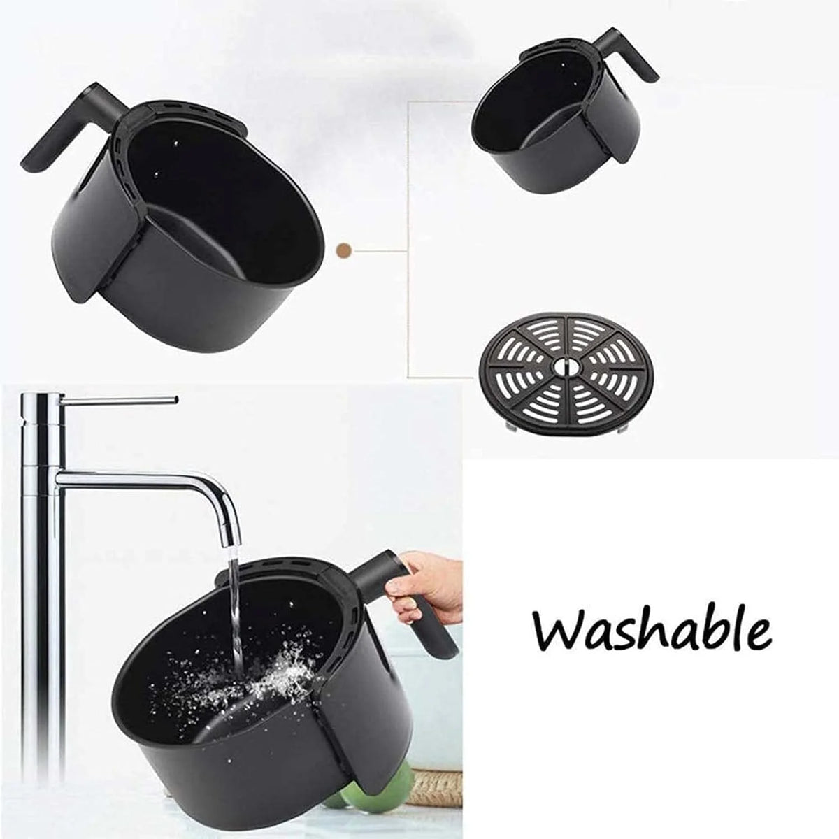 XINGYU Frytkownica na gorące powietrze, 1200 W, elektryczna frytkownica na gorące powietrze, z regulacją temperatury, 30-minutowy timer, Fast Oven Oilless Cooker, nieprzywierająca
