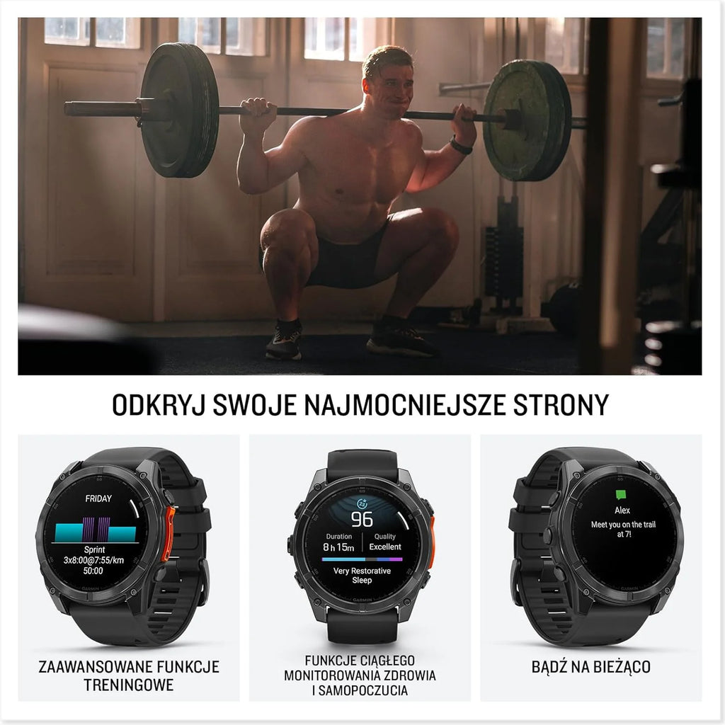 Garmin Fenix 8 47mm AMOLED Slate Gray Steel/Black