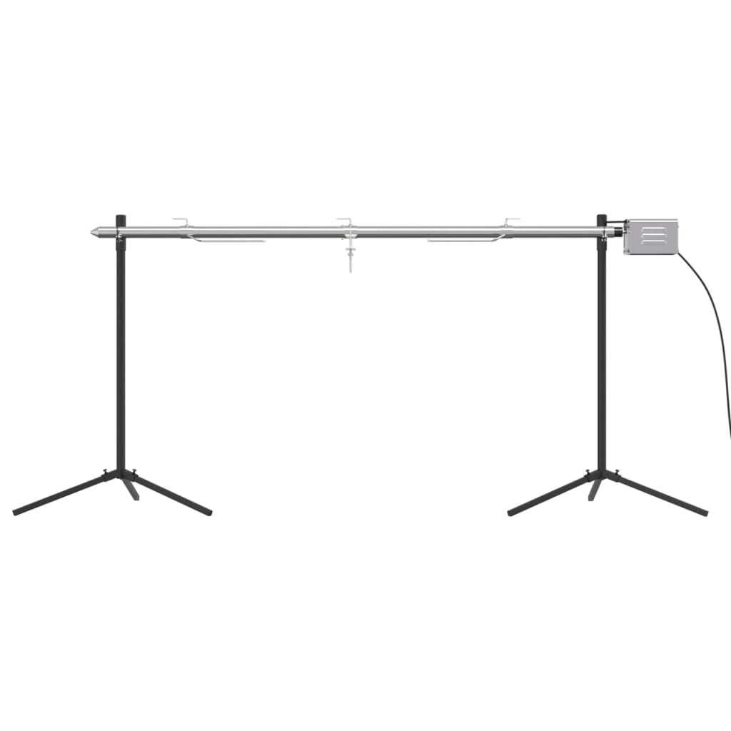 Automatyczny grill z silnikiem, stal nierdzewna, 150x46,5x82,5 cm, Vidaxl