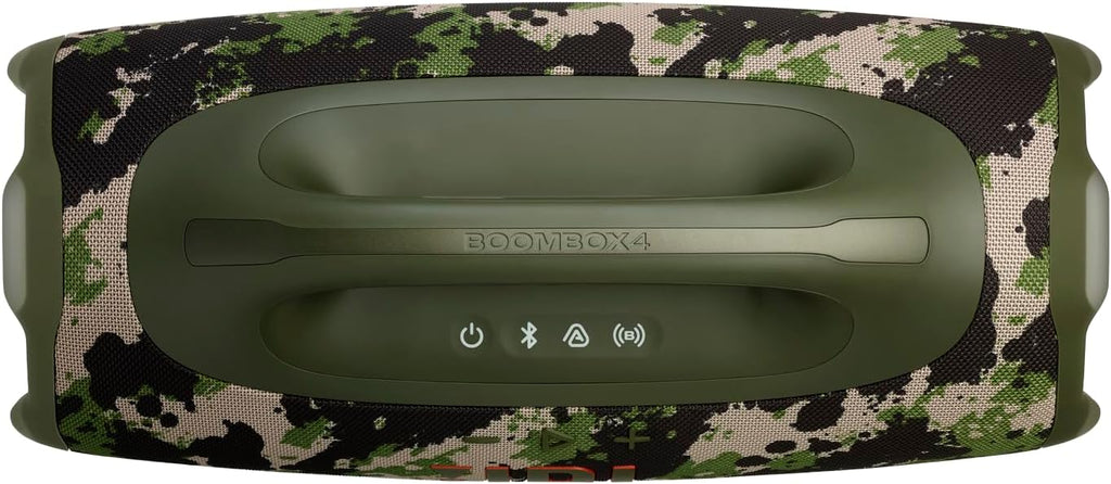 JBL Boombox 4 – przenośny głośnik Bluetooth z dźwiękiem JBL Pro Sound i AI Sound Boost, wodoodporny, pyłoszczelny (IP68), do 34 h odtwarzania, Auracast, 2 tryby wzmocnienia basu, czarny