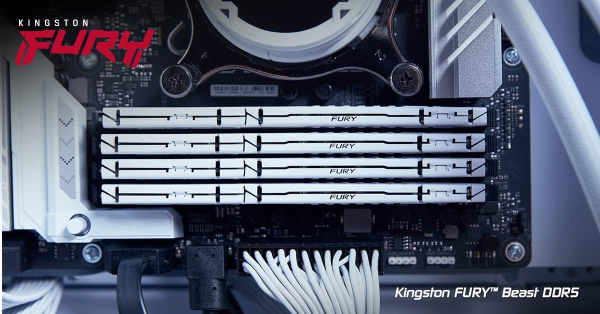 Kingston FURY Beast Czarny DDR5 32 GB 6000MT/s CL36 DIMM pamięć do gier na komputer stacjonarny pojedynczy moduł AMD EXPO i Intel XMP - KF560C36BBE-32