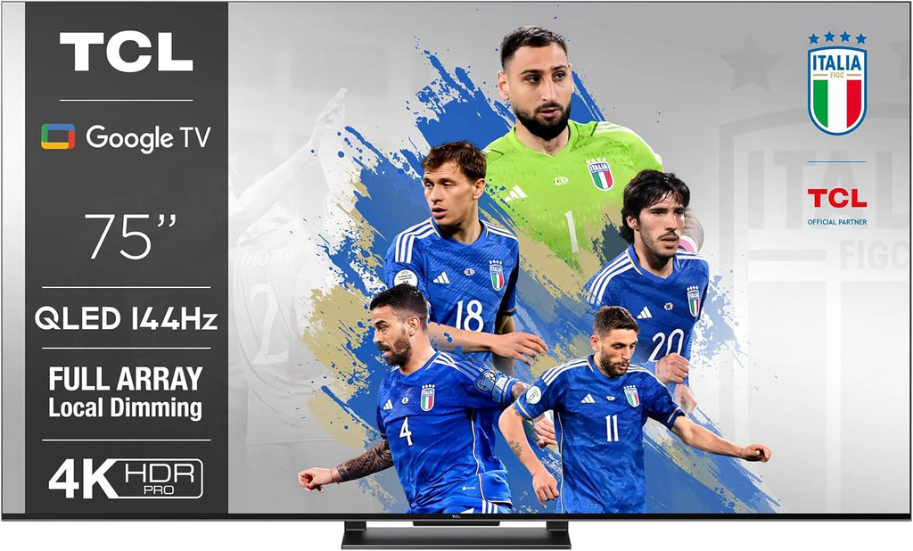 TCL 65V6C 65-calowy bezpośredni telewizor LED, 4K HDR TV, Smart TV Powered by Google (Dolby Audio, Motion Clarity, kompatybilny z Google Assistant & Alexa, 2025 nowy model)