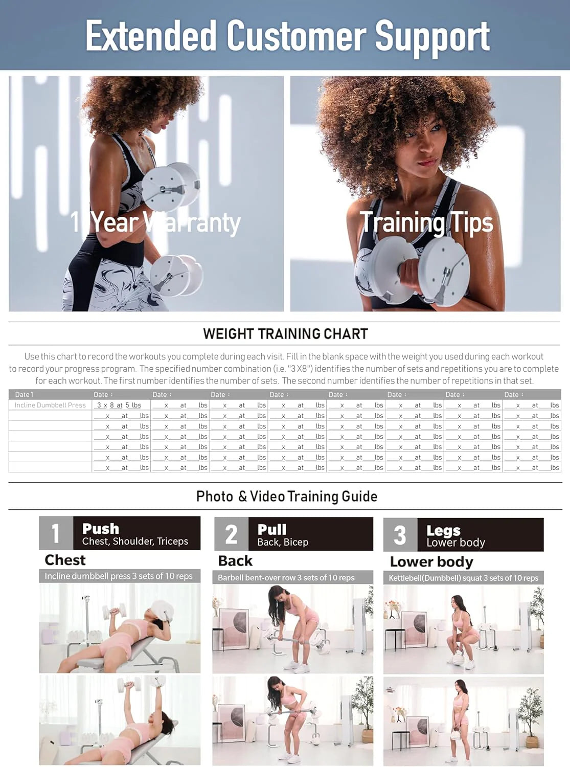 BYZOOM FITNESS Regulowane hantle – 12,5/11,3 kg pojedyncza jednostka LUB zestaw 5-12,7 cm - 1 regulowana waga do domowej siłowni, treningu siłowego i treningów fitness, biały lub czarny