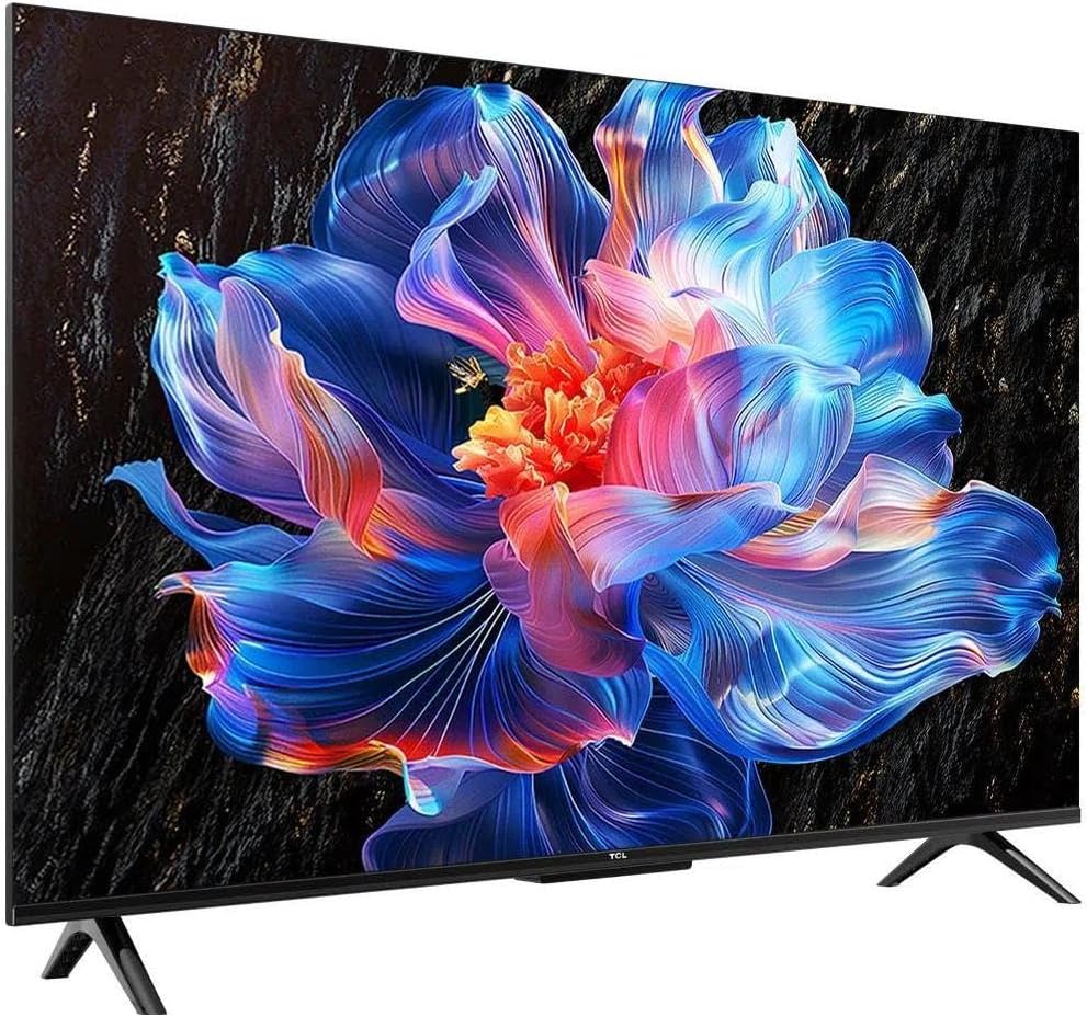 TCL 65V6C 65-calowy bezpośredni telewizor LED, 4K HDR TV, Smart TV Powered by Google (Dolby Audio, Motion Clarity, kompatybilny z Google Assistant & Alexa, 2025 nowy model)