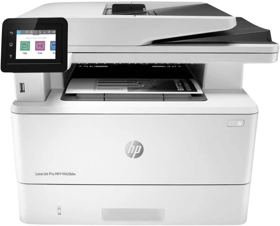 HP LaserJet Pro M428fdw wielofunkcyjna drukarka laserowa (drukarka, skaner, kopiarka, faks, WLAN, LAN, duplex, Airprint), biała, 4 w 1