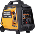 maXpeedingrods Generator falownika 3500 W, podwójny paliwo, 4-suwowy, z USB i gniazdami 230 V, generator prądu, cyfrowy, cichy, lekki, na kemping, podróż, garaż