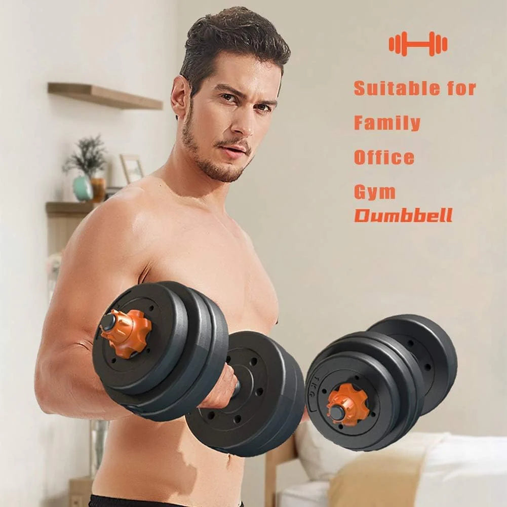Zestaw hantli Regulowany zestaw hantli Fitness Wolne ciężary Hantle z korbowodem Zestawy sztang dla mężczyzn i kobiet Domowa siłownia Bezpłatna regulacja ciężaru