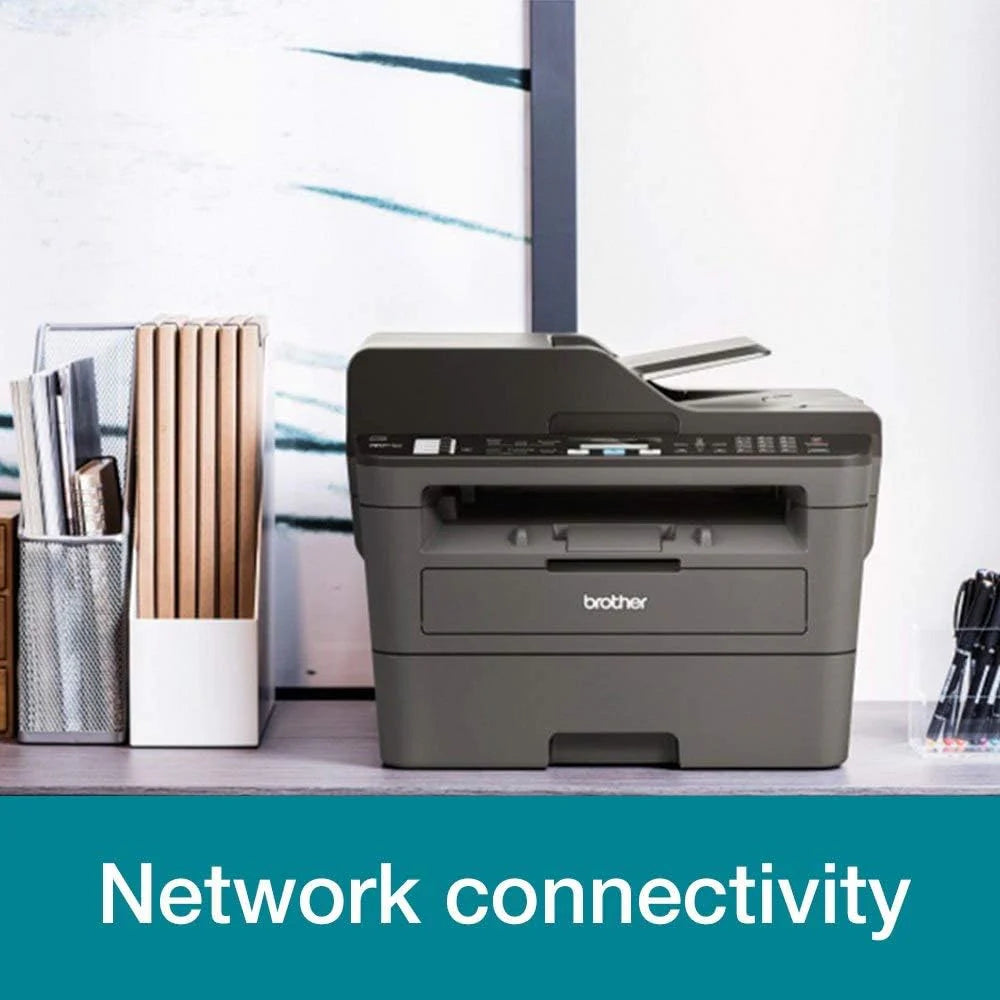 Brother MFC-L2800DW Drukarka wielofunkcyjna monochromatyczna z laserem | Druk, kopiowanie, skanowanie i faks | Automatyczne dwustronne drukowanie | A4 | Wtyczka UK